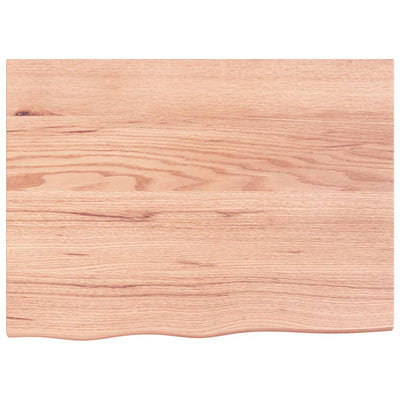 Seinähylly vaaleanruskea 80x60x(2-4) cm käsitelty täystammi