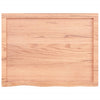 Seinähylly vaaleanruskea 80x60x(2-4) cm käsitelty täystammi