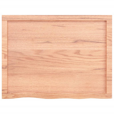 Seinähylly vaaleanruskea 80x60x(2-4) cm käsitelty täystammi