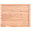 Seinähylly vaaleanruskea 80x60x(2-6) cm käsitelty täystammi