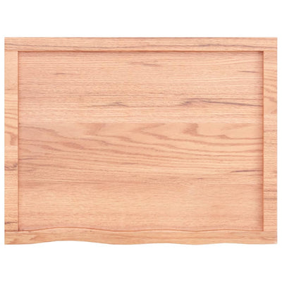 Seinähylly vaaleanruskea 80x60x(2-6) cm käsitelty täystammi
