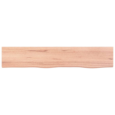 Seinähylly vaaleanruskea 100x20x4 cm käsitelty täystammi