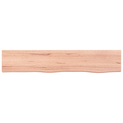 Seinähylly vaaleanruskea 100x20x6 cm käsitelty täystammi