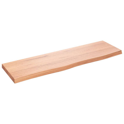 Seinähylly vaaleanruskea 100x30x(2-4) cm käsitelty täystammi