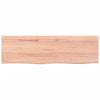 Seinähylly vaaleanruskea 100x30x(2-4) cm käsitelty täystammi