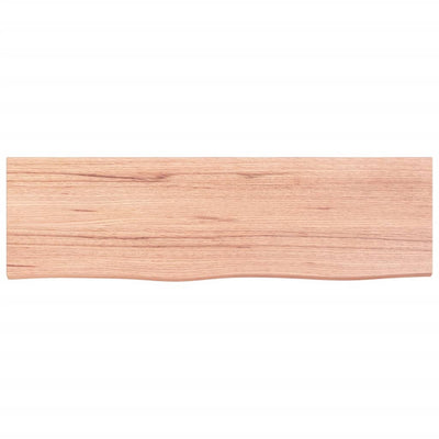 Seinähylly vaaleanruskea 100x30x(2-4) cm käsitelty täystammi