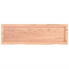 Seinähylly vaaleanruskea 100x30x(2-4) cm käsitelty täystammi