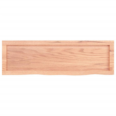 Seinähylly vaaleanruskea 100x30x(2-4) cm käsitelty täystammi