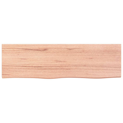 Seinähylly vaaleanruskea 100x30x(2-6) cm käsitelty täystammi
