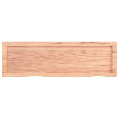 Seinähylly vaaleanruskea 100x30x(2-6) cm käsitelty täystammi