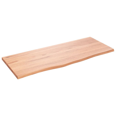 Seinähylly vaaleanruskea 100x40x2 cm käsitelty täystammi