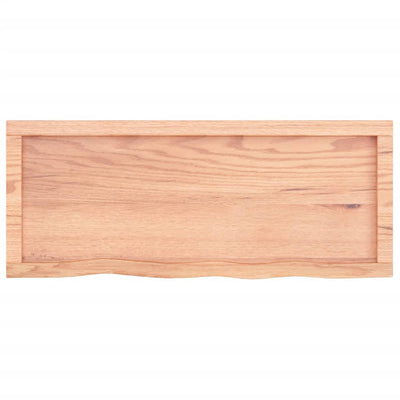 Seinähylly vaaleanruskea 100x40x(2-4) cm käsitelty täystammi