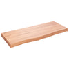 Seinähylly vaaleanruskea 100x40x(2-6) cm käsitelty täystammi