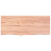 Seinähylly vaaleanruskea 100x40x(2-6) cm käsitelty täystammi