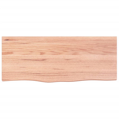 Seinähylly vaaleanruskea 100x40x(2-6) cm käsitelty täystammi