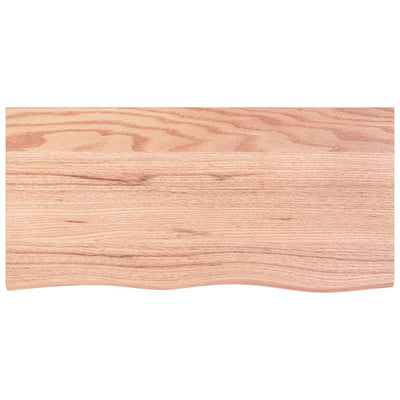 Seinähylly vaaleanruskea 100x50x2 cm käsitelty täystammi