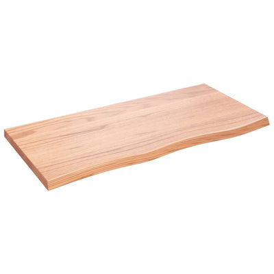 Seinähylly vaaleanruskea 100x50x(2-4) cm käsitelty täystammi
