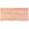 Seinähylly vaaleanruskea 100x50x(2-4) cm käsitelty täystammi