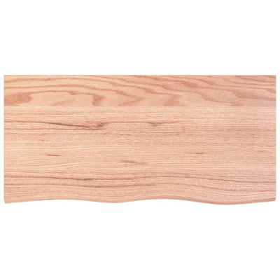 Seinähylly vaaleanruskea 100x50x(2-4) cm käsitelty täystammi