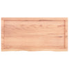 Seinähylly vaaleanruskea 100x50x(2-6) cm käsitelty täystammi