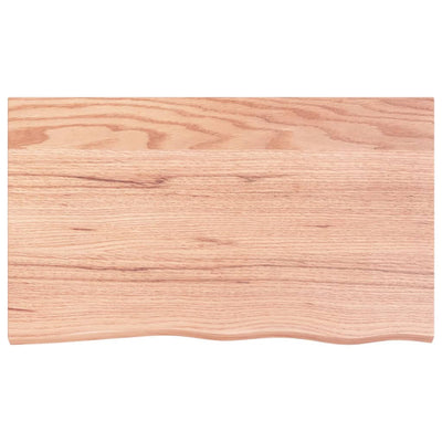 Seinähylly vaaleanruskea 100x60x2 cm käsitelty täystammi