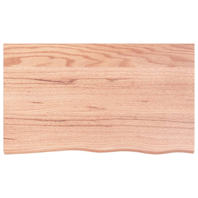 Seinähylly vaaleanruskea 100x60x(2-4) cm käsitelty täystammi