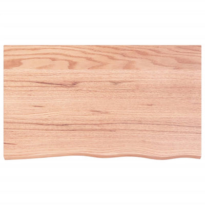 Seinähylly vaaleanruskea 100x60x(2-6) cm käsitelty täystammi