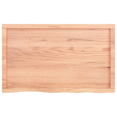 Seinähylly vaaleanruskea 100x60x(2-6) cm käsitelty täystammi