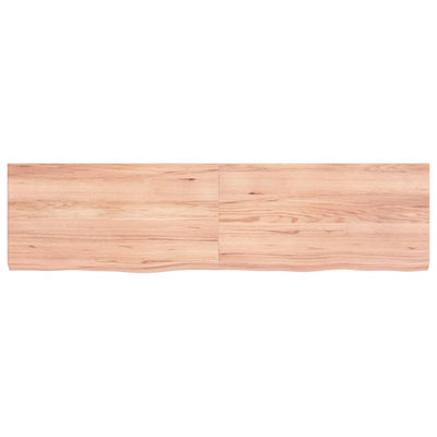 Seinähylly vaaleanruskea 120x30x(2-4) cm käsitelty täystammi