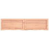 Seinähylly vaaleanruskea 120x30x(2-4) cm käsitelty täystammi