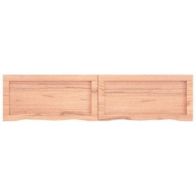 Seinähylly vaaleanruskea 120x30x(2-4) cm käsitelty täystammi