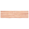 Seinähylly vaaleanruskea 120x30x(2-6) cm käsitelty täystammi