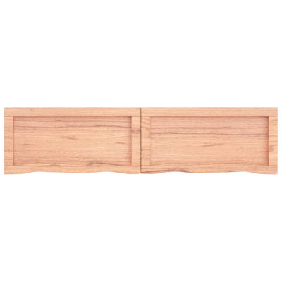 Seinähylly vaaleanruskea 120x30x(2-6) cm käsitelty täystammi