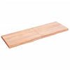 Seinähylly vaaleanruskea 120x40x(2-4) cm käsitelty täystammi