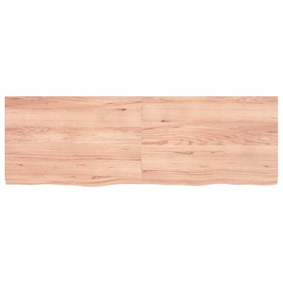 Seinähylly vaaleanruskea 120x40x(2-4) cm käsitelty täystammi