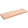 Seinähylly vaaleanruskea 120x40x(2-6) cm käsitelty täystammi