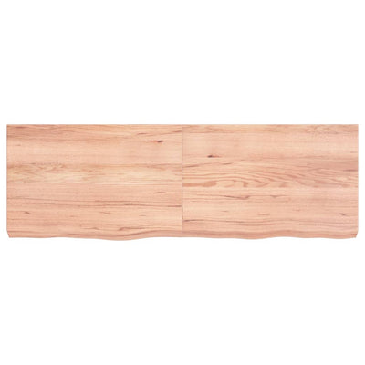 Seinähylly vaaleanruskea 120x40x(2-6) cm käsitelty täystammi