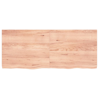 Seinähylly vaaleanruskea 120x50x(2-4) cm käsitelty täystammi