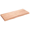 Seinähylly vaaleanruskea 120x50x(2-6) cm käsitelty täystammi