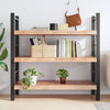Seinähylly vaaleanruskea 120x50x(2-6) cm käsitelty täystammi