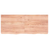 Seinähylly vaaleanruskea 120x50x(2-6) cm käsitelty täystammi