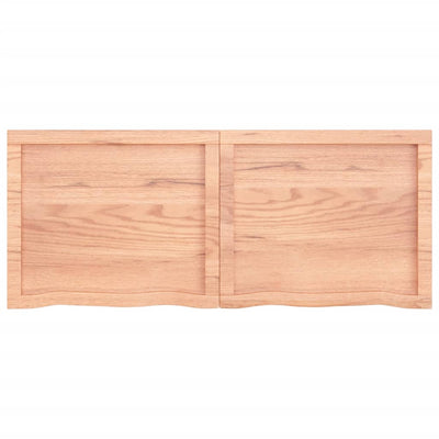 Seinähylly vaaleanruskea 120x50x(2-6) cm käsitelty täystammi