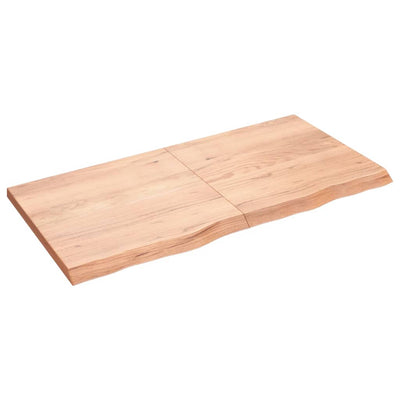 Seinähylly vaaleanruskea 120x60x(2-4) cm käsitelty täystammi
