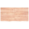 Seinähylly vaaleanruskea 120x60x(2-4) cm käsitelty täystammi