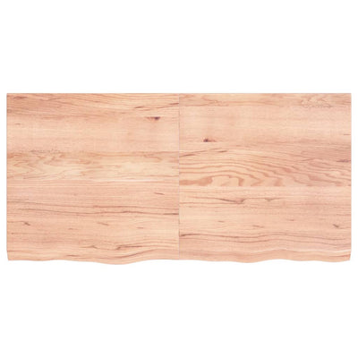 Seinähylly vaaleanruskea 120x60x(2-4) cm käsitelty täystammi
