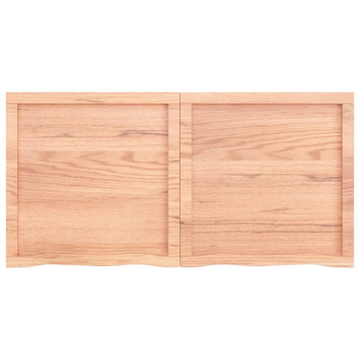 Seinähylly vaaleanruskea 120x60x(2-4) cm käsitelty täystammi