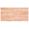 Seinähylly vaaleanruskea 120x60x(2-6) cm käsitelty täystammi