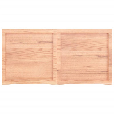 Seinähylly vaaleanruskea 120x60x(2-6) cm käsitelty täystammi
