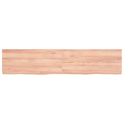 Seinähylly vaaleanruskea 140x30x(2-4) cm käsitelty täystammi