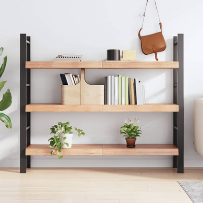 Seinähylly vaaleanruskea 140x30x(2-6) cm käsitelty täystammi